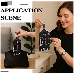 6 Bags PU Leather Earring Display Stands&nbsp;AJEW-PH0007-23