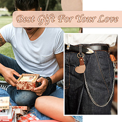 10Pcs 2 Style Wooden & Imitation Leather Pendant Keychain&nbsp;KEYC-TA0001-23