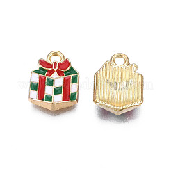 Rack Plating Alloy Enamel Charms&nbsp;ENAM-N055-145