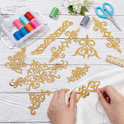 16Pcs 8 Style Polyester Computerized Embroidery Iron on/Sew on Patches&nbsp;PATC-NB0001-10