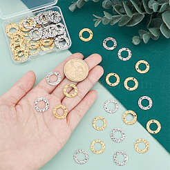60Pcs 2 Colors 304 Stainless Steel Connector Charms&nbsp;STAS-PH0005-12