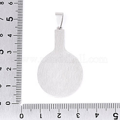 Printed 201 Stainless Steel Pendants&nbsp;STAS-T066-86B