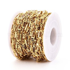 Brass Rectangle Link Chains&nbsp;CHC-N023-03A-G
