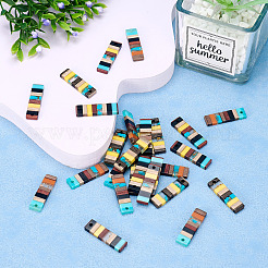 Translucent Resin & Walnut Wood Pendants&nbsp;RESI-TAC0017-47-A04