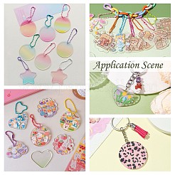 Transparent Acrylic Blank Pendants&nbsp;TACR-Z003-01A