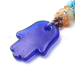 Handmade Lampwork Evil Eye Pendant Decoration&nbsp;HJEW-JM00773
