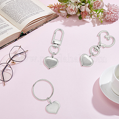 9Pcs 3 Styles 304 Stainless Steel Keychains&nbsp;KEYC-BBC0001-18