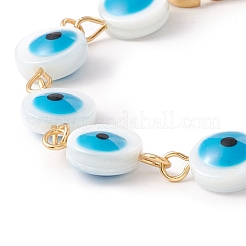 304 Stainless Steel and Enamel Shell Bead Bracelets&nbsp;BJEW-C015-20G-01