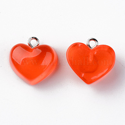 Transparent Resin Pendants&nbsp;X-RESI-R429-30