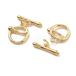 Brass Toggle Clasps&nbsp;KK-B129-18G