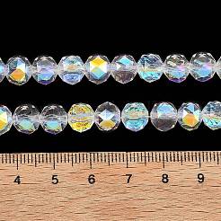 Electroplate Transparent Glass Beads Strands&nbsp;GLAA-H040-01H