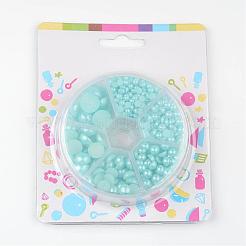 1Box ABS Plastic Imitation Pearl Dome Cabochons&nbsp;SACR-JP0001-19