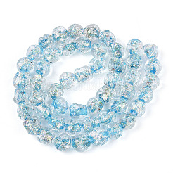 Handmade Foil Lampwork Beads&nbsp;FOIL-T007-01G
