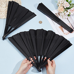 Plastic & Polyester Folding Fan&nbsp;AJEW-WH0678-62B