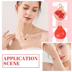 12Pcs 2 Styles Opaque Resin Pendants&nbsp;RESI-CA0001-76