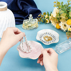 2Pcs 2 Colors Porcelain Jewelry Dish&nbsp;AJEW-PH0002-77