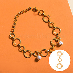Brass Double Spring Ring Clasps&nbsp;FIND-AB00055