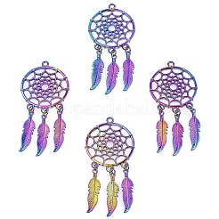 Rainbow Color Alloy Big Pendants&nbsp;FEAT-PW0001-107A
