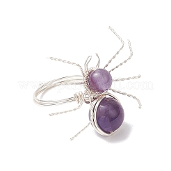 Natural Gemstone Finger Rings&nbsp;RJEW-TA00211-02