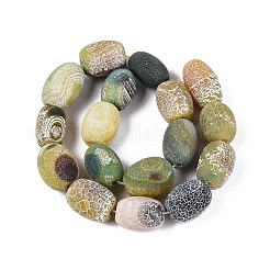 Natural Weathered Agate Beads Strands&nbsp;G-N359-03A-01