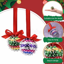 DIY Christmas Sequin Foam Ball Decorations&nbsp;DIY-YW0017-94