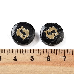 Dyed Black Synthetic Turquoise Beads&nbsp;G-F775-B06