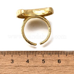 Brass Cuff Rings for Women&nbsp;RJEW-Q008-07A-G
