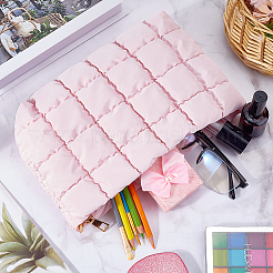 Square Textured PU Leather Cosmetic Zipper Bags&nbsp;AJEW-WH20022-56A
