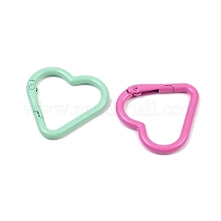 Spray Painted Alloy Spring Gate Rings&nbsp;FIND-G103-01A