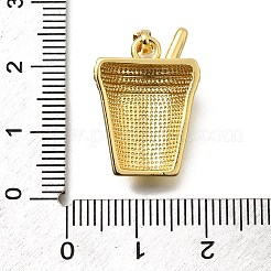 Brass Enamel Pendants&nbsp;KK-Z093-10G