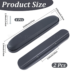 2Pcs Imitation Leather & Sponge Wheelchair Armrests&nbsp;AJEW-CL0002-63B