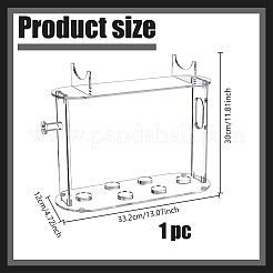 Transparent Acrylic Hair Styling Tool Rack&nbsp;ODIS-WH0030-341