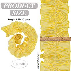 Polyester Ruffled Ribbon&nbsp;DIY-WH0632-77C