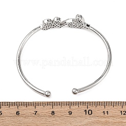 Brass Micro Pave Clear Cubic Zirconia Bangles&nbsp;BJEW-H209-07P