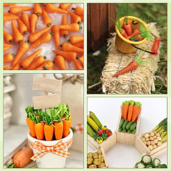 50Pcs PVC Carrot Display Decorations&nbsp;DJEW-SP0001-61