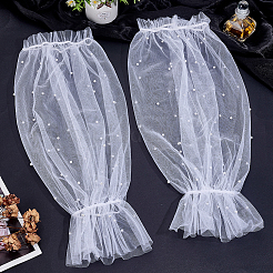 1Pair Women's Polyamide Lace Oversleeves&nbsp;AJEW-GA0010-35