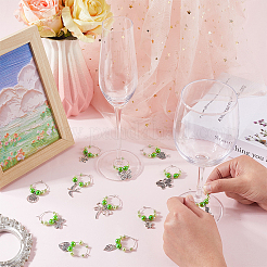 12Pcs Glass Wine Glass Charms&nbsp;AJEW-SC00050