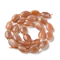 Natural Peach Moonstone Beads Strands&nbsp;G-H005-A16-02