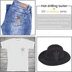 Sparkling Rhinestone Hotfix Rhinestone Iron on Patches&nbsp;DIY-FG0001-39