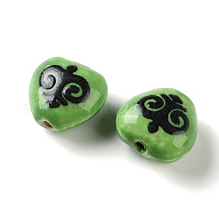 Printed Handmade Porcelain Beads&nbsp;FIND-H023-02J