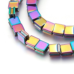 Electroplate Non-magnetic Synthetic Hematite Bead Strands&nbsp;G-I208-13-B