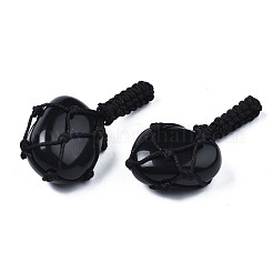 Natural Obsidian Pendants&nbsp;G-N0326-93B
