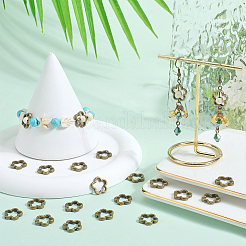 100Pcs Tibetan Style Alloy Bead Frames&nbsp;FIND-SC0011-52B