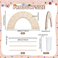 4Pcs Wood Wreath Boards&nbsp;DIY-FG0006-83
