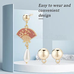 20Pcs Brass Stud Earring Findings&nbsp;KK-HY0001-13