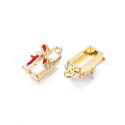 Rack Plating Alloy Enamel Pendants&nbsp;ENAM-N055-138