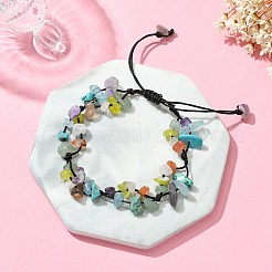 Chakra Theme Adjustable Bracelet&nbsp;BJEW-TA00372