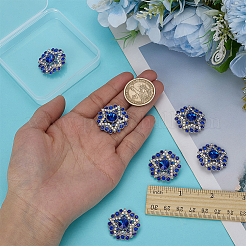 6Pcs 1-Hole Alloy Buttons&nbsp;DIY-FG0007-80A