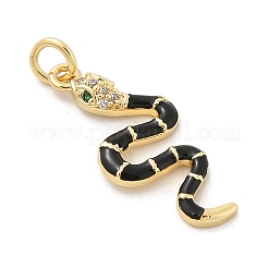 Brass Micro Pave Cubic Zirconia Pendants&nbsp;X-KK-H494-01G-01