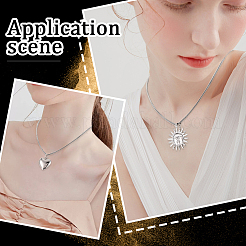 12Pcs Classic Plain 304 Stainless Steel Round Snake Chain Necklaces Set&nbsp;NJEW-SC0001-18
